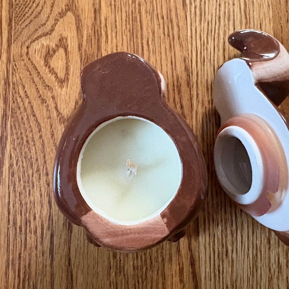 NWOB ceramic Squirrel jar candle - Picture 4 of 6